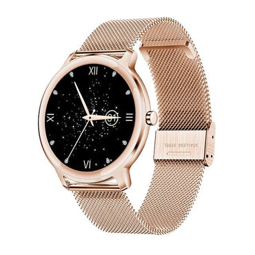 Super Slim Fashion Women Smart Watch 2021 Full Touch Round Screen Smartwatch for Woman Heart Rate Monitor For Android and IOS - east2cart.uk