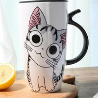 600ml Cute Cat Ceramics Coffee Mug - east2cart.uk