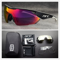 NRC TOP Brand Cycling Glasses Men Bicycle Eyewear UV400 Cycling Sunglasses Gafas Ciclismo TR90 MTB Road Bike Sports Sunglasses - east2cart.uk
