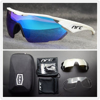 NRC TOP Brand Cycling Glasses Men Bicycle Eyewear UV400 Cycling Sunglasses Gafas Ciclismo TR90 MTB Road Bike Sports Sunglasses - east2cart.uk