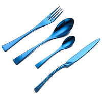 Luxury Colourful Stainless Steel Cutlery Set - east2cart.uk