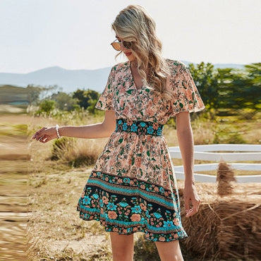 New Bohemia Floral Summer Dress - east2cart.uk