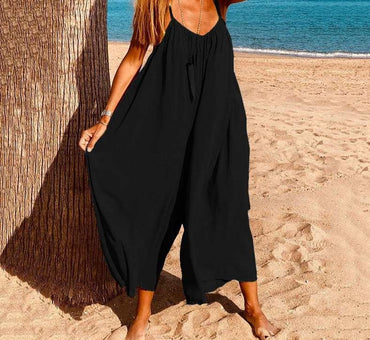 Ladies Sexy Wide Leg Casual Romper - east2cart.uk