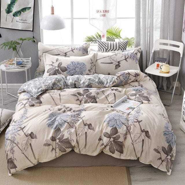 Nordic Lattice Duvet Cover 240x220 Pillowcase Printed Bedding Set Single Double Queen King Size Bed Sheet Quilt Sets Bedclothes - east2cart.uk