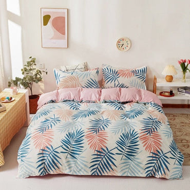 Nordic Lattice Duvet Cover 240x220 Pillowcase Printed Bedding Set Single Double Queen King Size Bed Sheet Quilt Sets Bedclothes - east2cart.uk