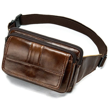 MVA Men's Waist Bag Leather Male Fanny Pack Men's Belt Bag for Man Belt Pouch Phone Hip Bum Bags Belts Travel Waist Packs 8966 - east2cart.uk