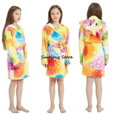 Children's Unicorn Bathrobe