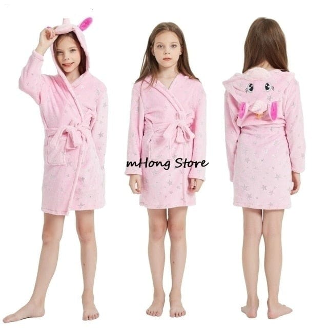 Children's Unicorn Bathrobe