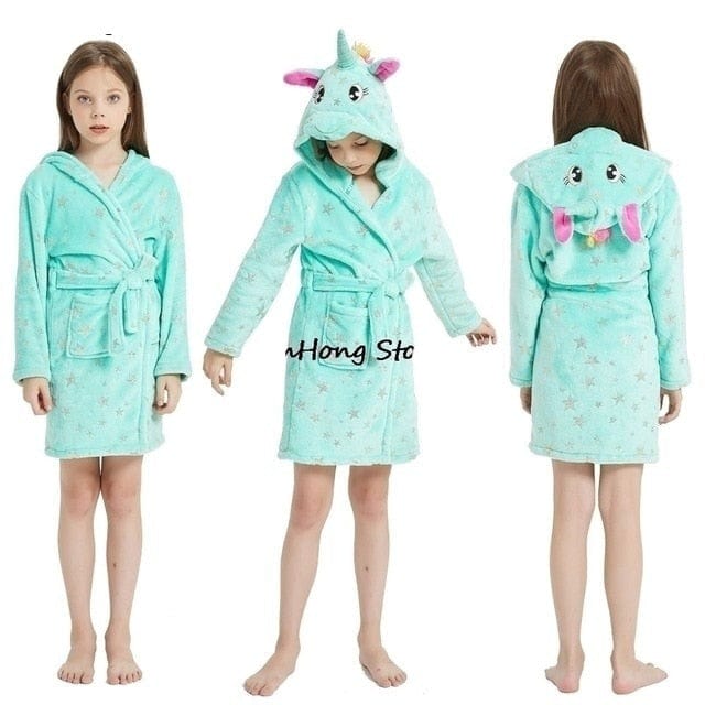 Children's Unicorn Bathrobe