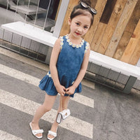 Girls long-sleeve cartoon loose dress