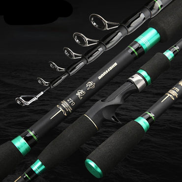 SIECHI Travel Rod Spinning Casting Rod 1.8M 2.1M 2.4M 2.7M Carbon Rod Telescopic Fishing Rod fishing tackle 2020 - east2cart.uk