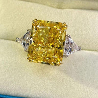 OEVAS 100% 925 Sterling Silver Luxury 13*16mm Topaz High Carbon Diamond Bridal Rings Sparkling Wedding Party Fine Jewelry Gifts - east2cart.uk