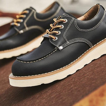 Comfy Lace Up Luxury Genuine Leather Shoes