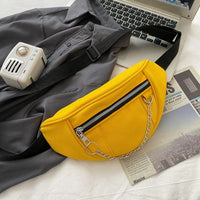 Ladies New Designer Canvas Waist Bag