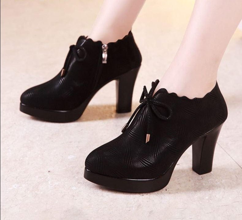 Block Heel Platform Shoes