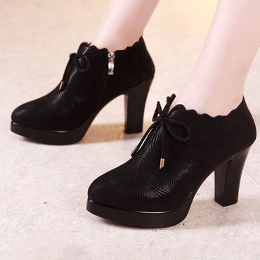 Block Heel Platform Shoes