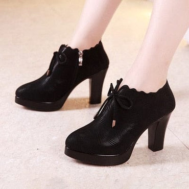 Block Heel Platform Shoes