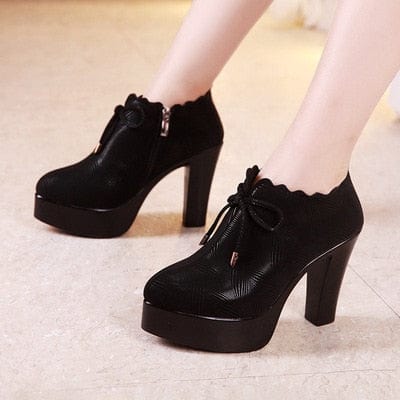 Block Heel Platform Shoes