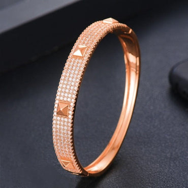 Luxury Cubic Zirconia Gold Color Bracelet - east2cart.uk