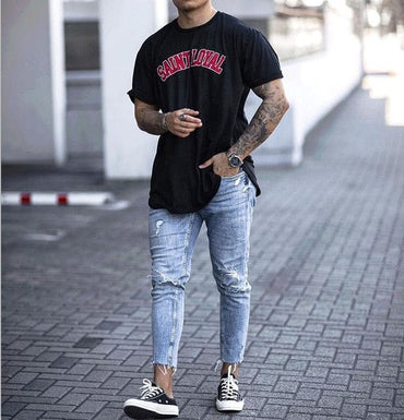 Casual Skinny Ripped Denim Jeans
