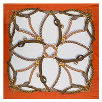 Luxury Brand 100% Twill Silk Scarf Square 130*130cm Scarf Scarves New Design Print Kerchief Women Neck Shawl Wraps Echarpe Hijab - east2cart.uk