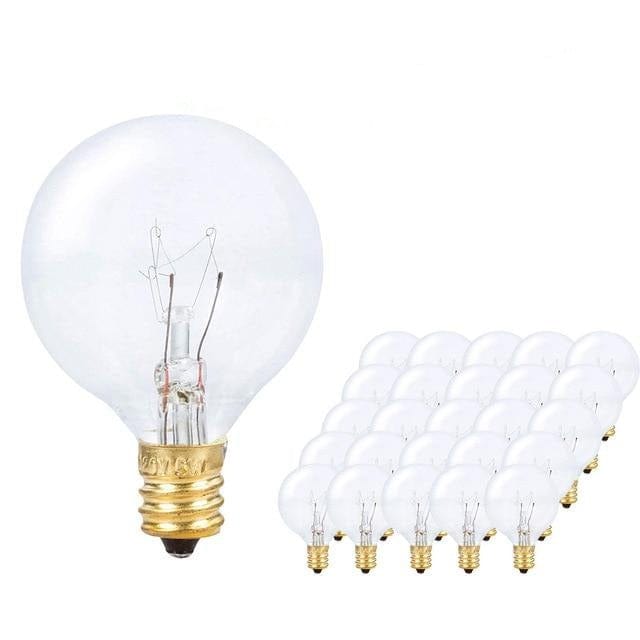 Globe String Lights with 25 Clear Bulbs