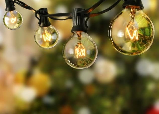 Globe String Lights with 25 Clear Bulbs