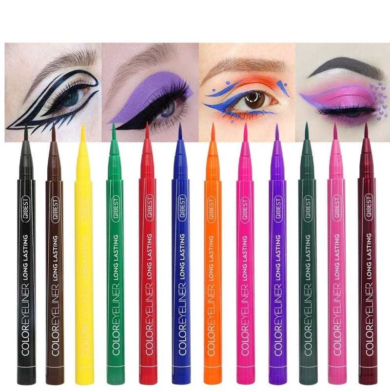 12pcs Colored Eyeliner Makeup Set