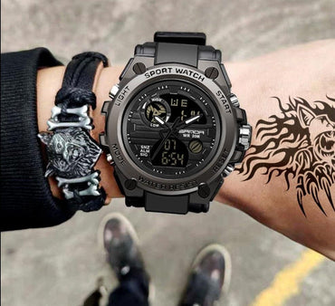 SANDA 739 Sports Men's Watches Top Brand Luxury Military Quartz Watch Men Waterproof S Shock Male Clock relogio masculino 2021 - east2cart.uk