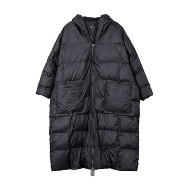 Oversized Long Hooded Cotton-padded Coat
