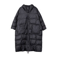 Oversized Long Hooded Cotton-padded Coat