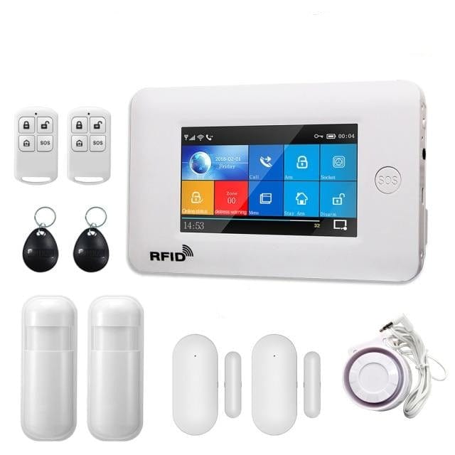 Touch Screen Burglar Alarm System