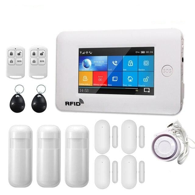 Touch Screen Burglar Alarm System