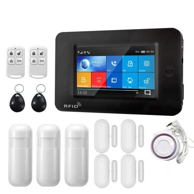 Touch Screen Burglar Alarm System