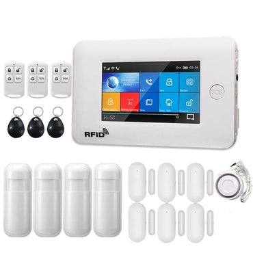 Touch Screen Burglar Alarm System