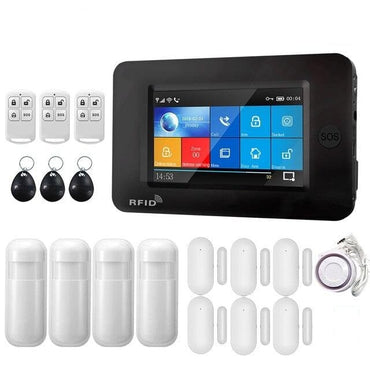 Touch Screen Burglar Alarm System