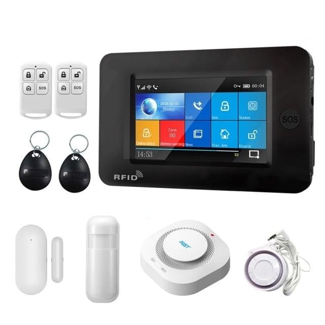 Touch Screen Burglar Alarm System