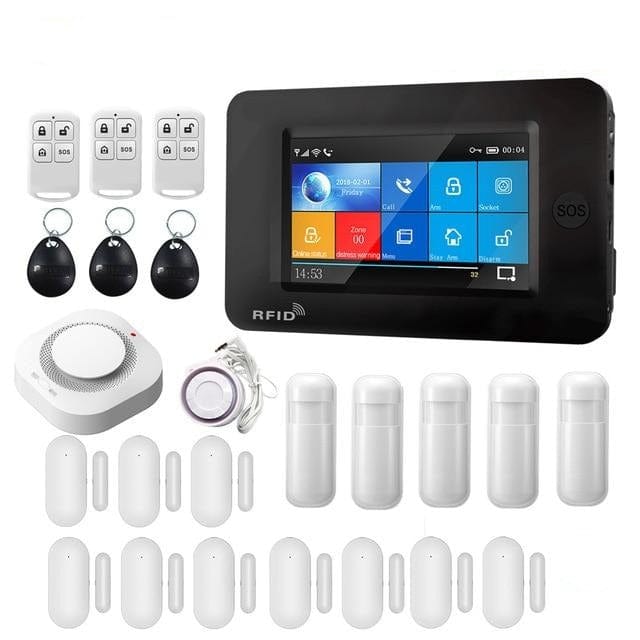 Touch Screen Burglar Alarm System