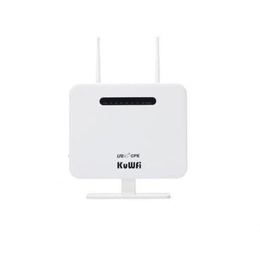 KuWFi Unlocked 4G LTE Router 300Mbps Wireless CPE Router&Wireless Modem AP LTE Router With SIM Card Solt 2*5Dbi External Antenna - east2cart.uk