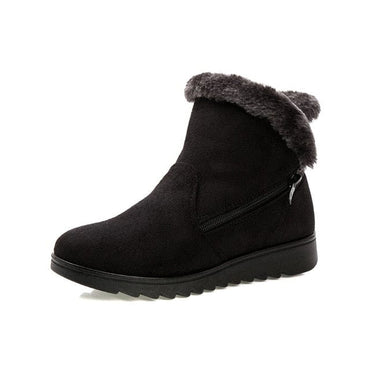 Winter Warm Faux Suede Ankle Boots