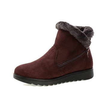 Winter Warm Faux Suede Ankle Boots