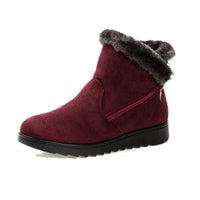 Winter Warm Faux Suede Ankle Boots