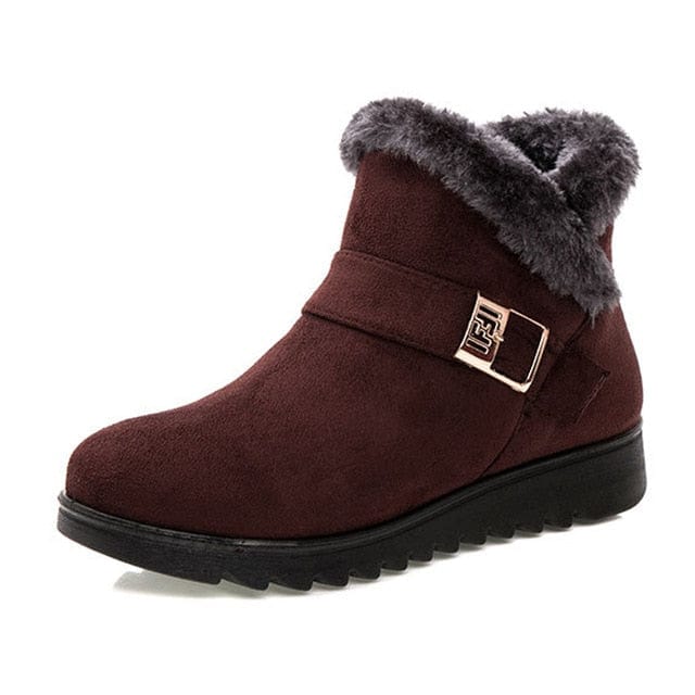 Winter Warm Faux Suede Ankle Boots