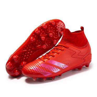 New Men Football Boots Outdoor HighTop Sneakers Kids Soccer Shoes Cleats Athletic Sport Shoes AG/TF Profession Outdoor sneakers - east2cart.uk