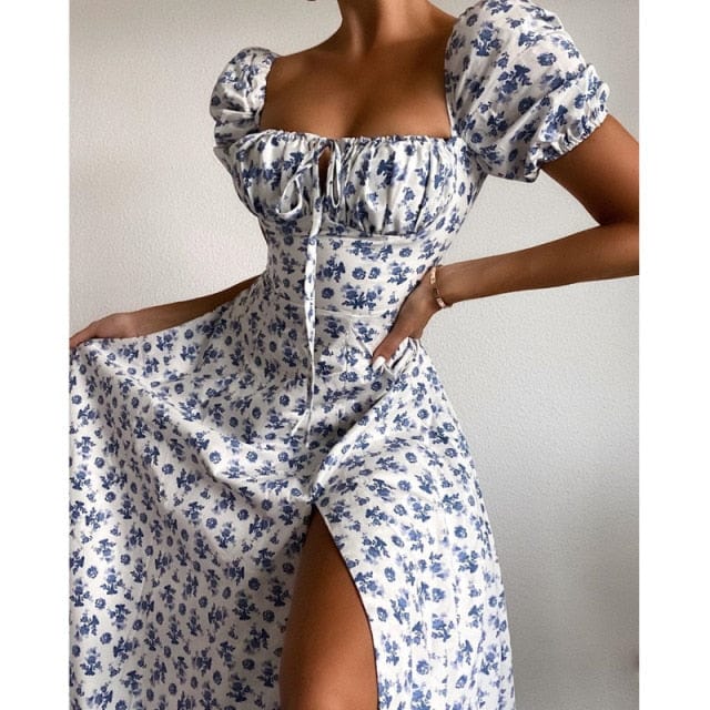 Elegant Ruffles Boho Dress - east2cart.uk