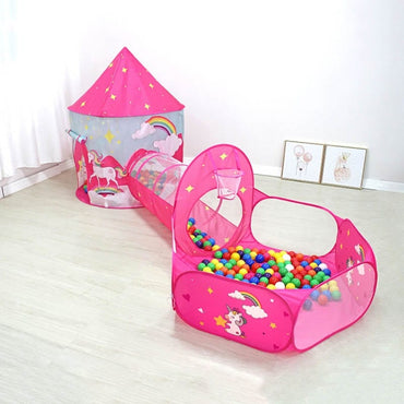 Children's Three-Piece Unicorn Play Tent - east2cart.uk