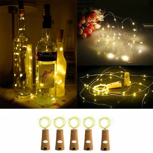 Wine Bottle Fairy String Lights