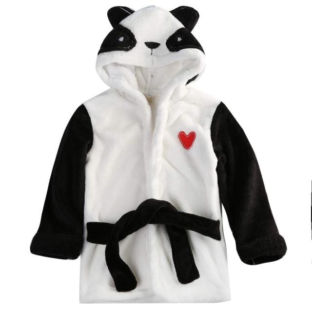 Toddler Cartoon Hooded Bathrobe