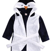 Toddler Cartoon Hooded Bathrobe