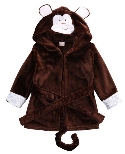 Toddler Cartoon Hooded Bathrobe